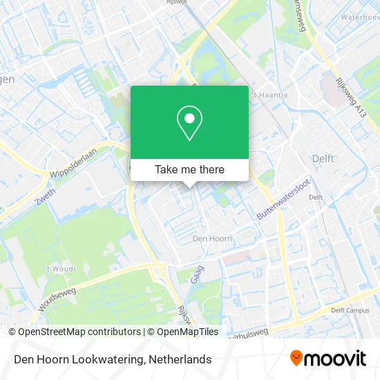 Den Hoorn Lookwatering map