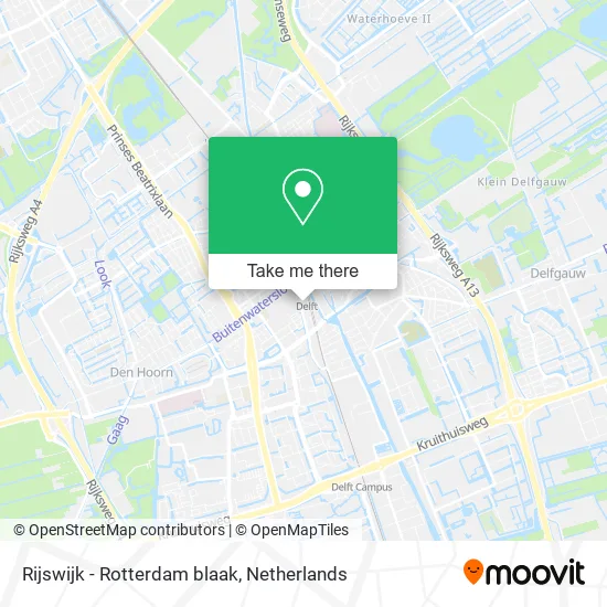 Rijswijk - Rotterdam blaak map