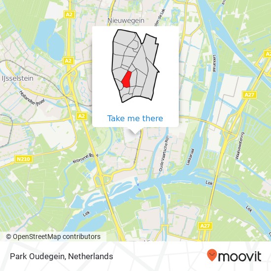 Park Oudegein map