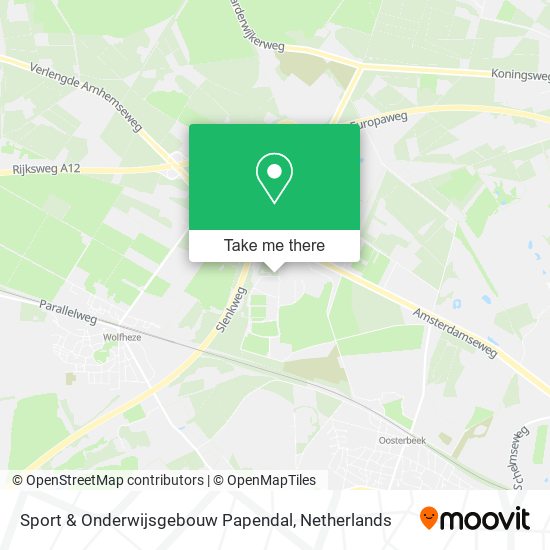 Sport & Onderwijsgebouw Papendal Karte