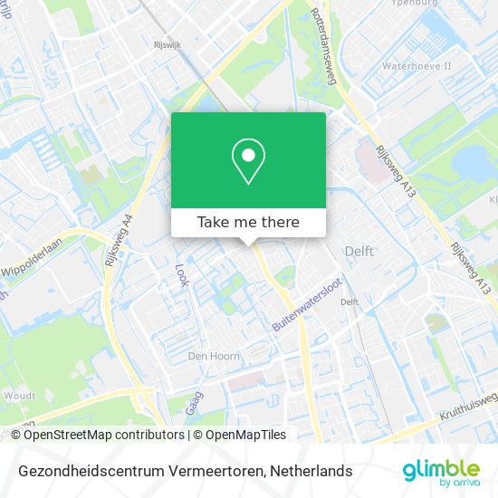 Gezondheidscentrum Vermeertoren Karte