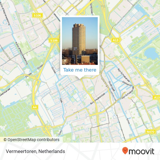 Vermeertoren map