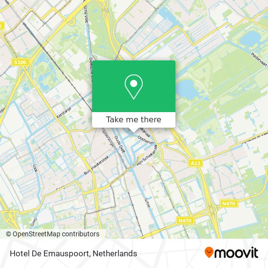 Hotel De Emauspoort map