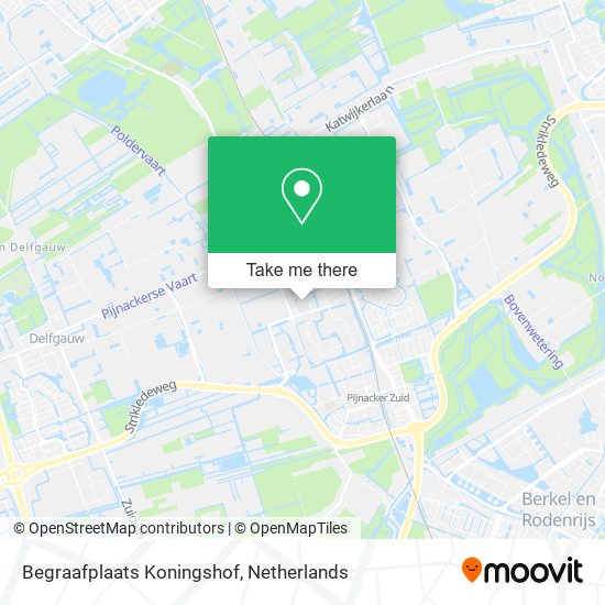 Begraafplaats Koningshof map