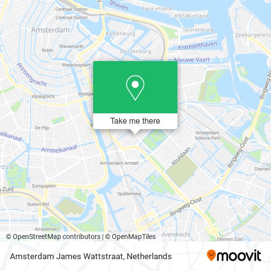 Amsterdam James Wattstraat Karte