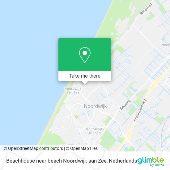 Beachhouse near beach Noordwijk aan Zee Karte