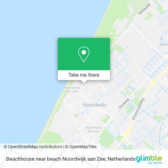 Beachhouse near beach Noordwijk aan Zee map