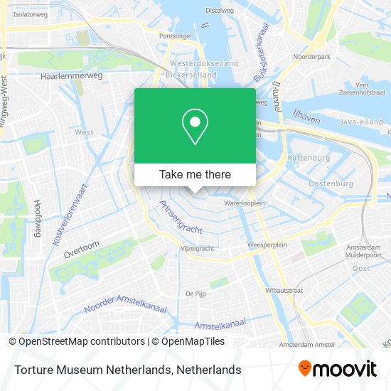 Torture Museum Netherlands map