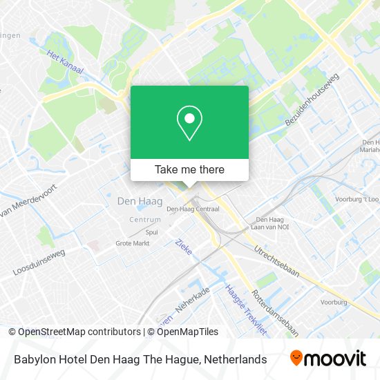 Babylon Hotel Den Haag The Hague Karte
