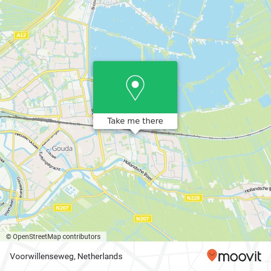 Voorwillenseweg map