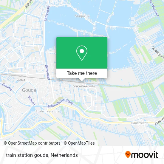 train station gouda map