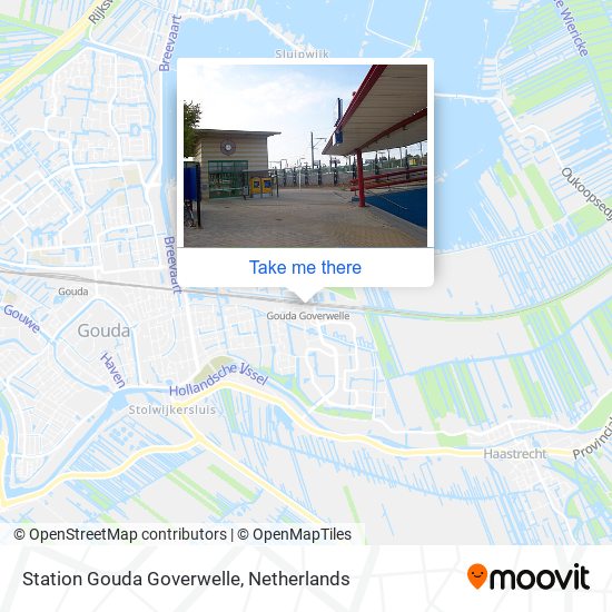 Station Gouda Goverwelle Karte