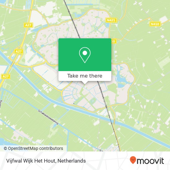 Vijfwal Wijk Het Hout map