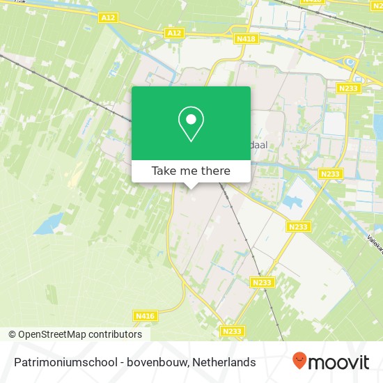 Patrimoniumschool - bovenbouw map