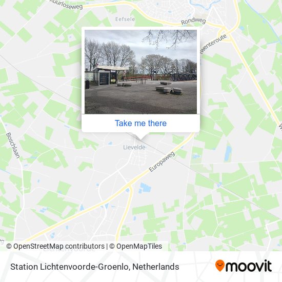 Station Lichtenvoorde-Groenlo map