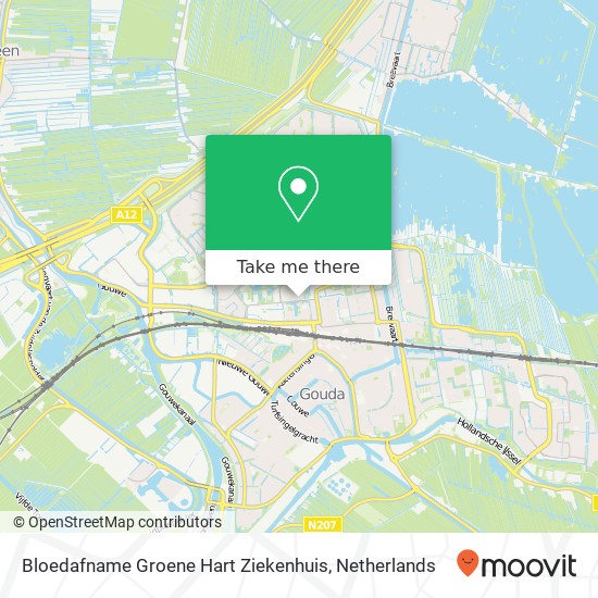 Bloedafname Groene Hart Ziekenhuis map