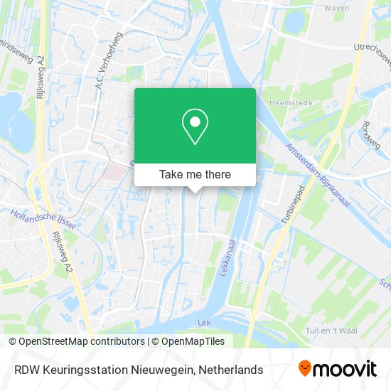 RDW Keuringsstation Nieuwegein map