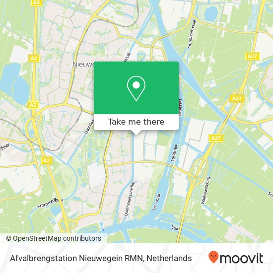 Afvalbrengstation Nieuwegein RMN map