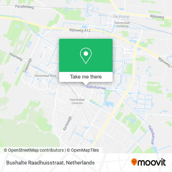 Bushalte Raadhuisstraat map