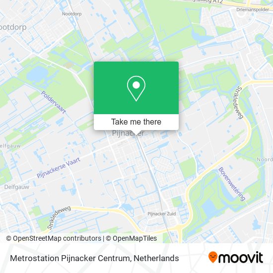 Metrostation Pijnacker Centrum map