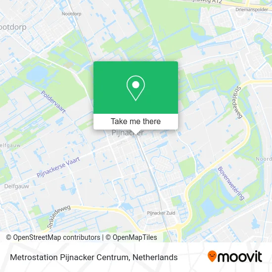 Metrostation Pijnacker Centrum map