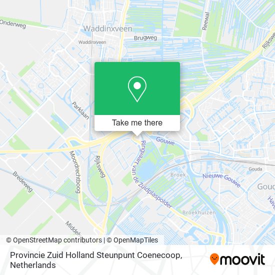 Provincie Zuid Holland Steunpunt Coenecoop Karte