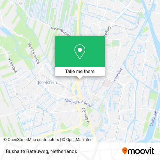 Bushalte Batauweg map