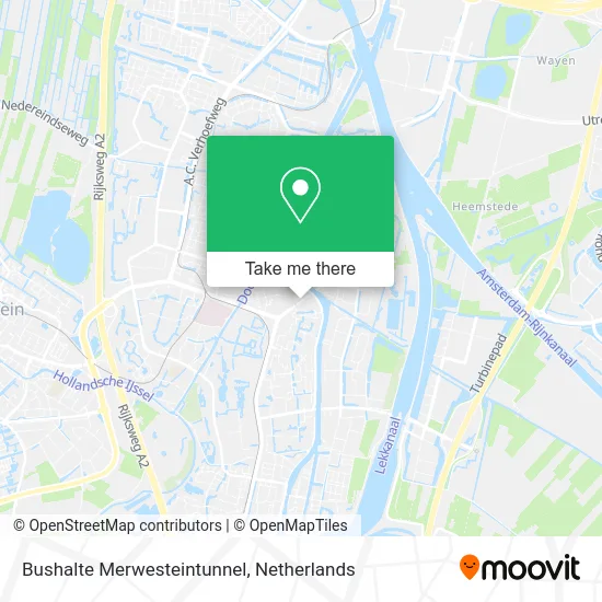 Bushalte Merwesteintunnel map