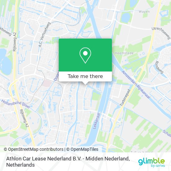 Athlon Car Lease Nederland B.V. - Midden Nederland map