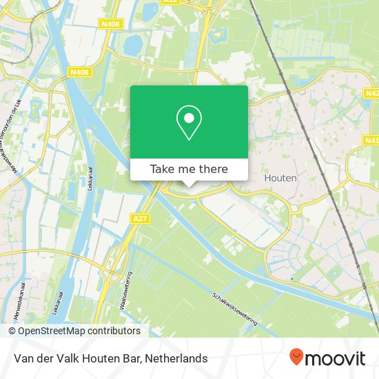 Van der Valk Houten Bar map