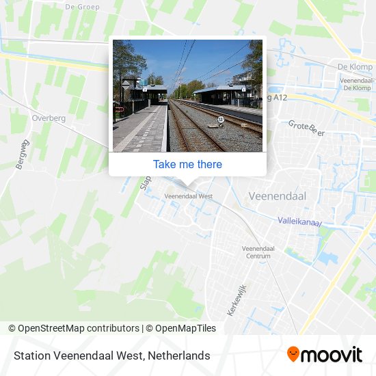 Station Veenendaal West Karte