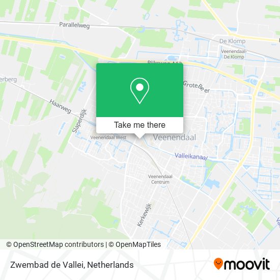 Zwembad de Vallei map