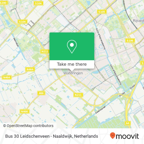 Bus 30 Leidschenveen - Naaldwijk map
