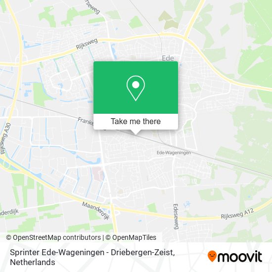 Sprinter Ede-Wageningen - Driebergen-Zeist Karte