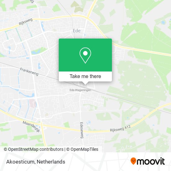 How to Akoesticum in Ede by Bus or Train?