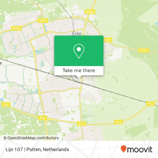 Lijn 107 | Putten map