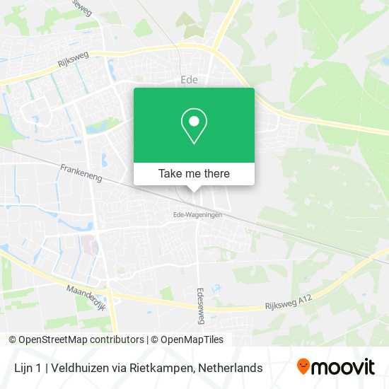 Lijn 1 | Veldhuizen via Rietkampen map