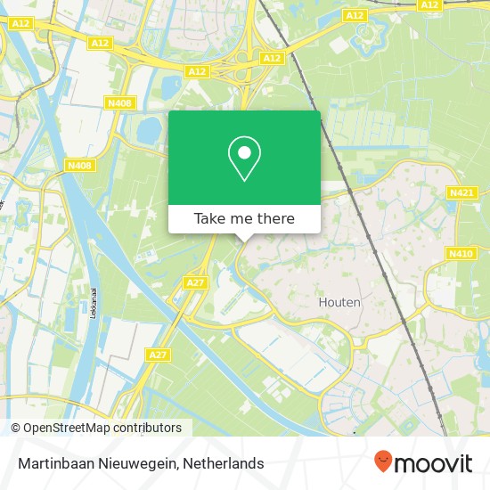 Martinbaan Nieuwegein map