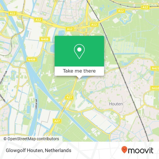 Glowgolf Houten map