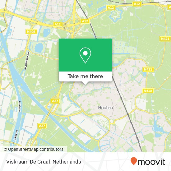 Viskraam De Graaf map