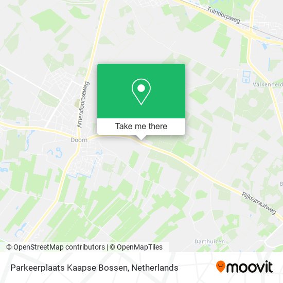 Parkeerplaats Kaapse Bossen map