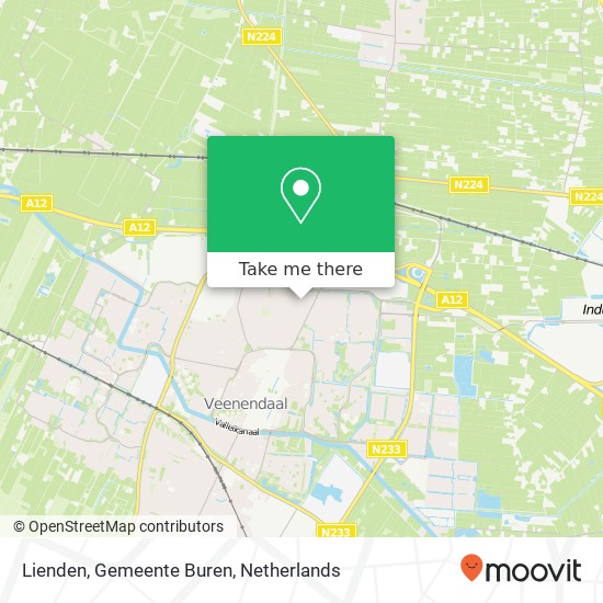 Lienden, Gemeente Buren map