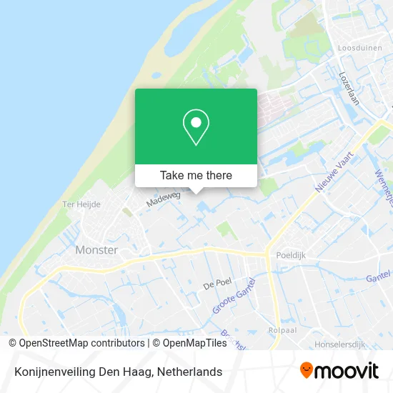 Konijnenveiling Den Haag map