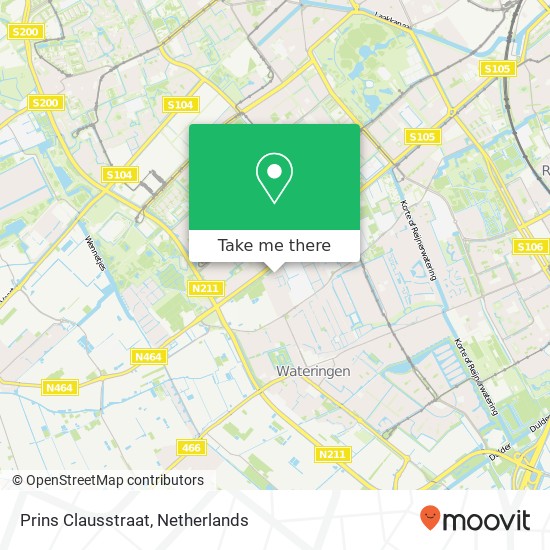 Prins Clausstraat map