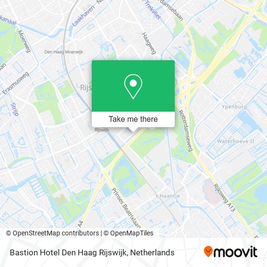 Bastion Hotel Den Haag Rijswijk map