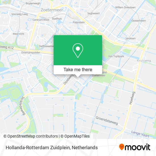 Hollanda-Rotterdam Zuidplein map