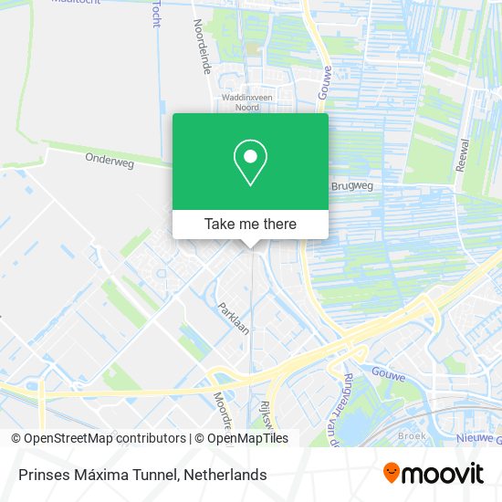 Prinses Máxima Tunnel map