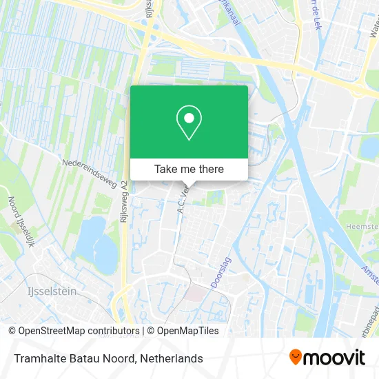 Tramhalte Batau Noord map