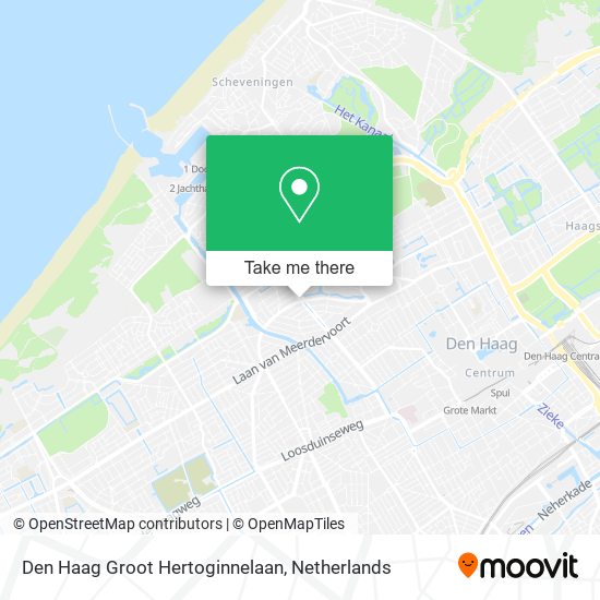 Den Haag Groot Hertoginnelaan map