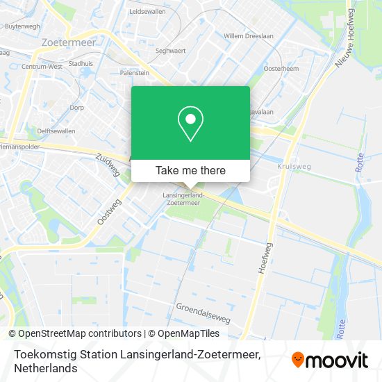 Toekomstig Station Lansingerland-Zoetermeer map